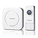 Spigen E100W Wireless Doorbell with 1 Button/Transmitter and 1 Ringer/Receiver and 1000 Feet Range with Over 50 Chimes