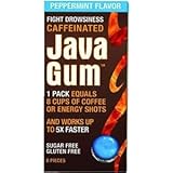 Java Gum - Caffeinated Energy Gum (Peppermint Case Pack (96 Pieces))
