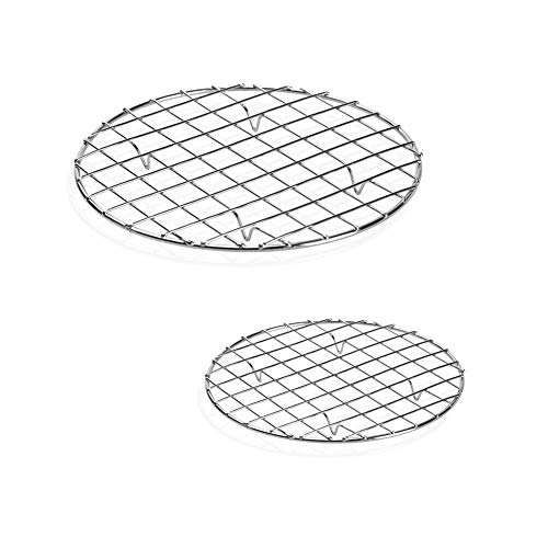 XPArt Round Cooling Rack 2 Pack Round Cooking Rack Baking Steaming