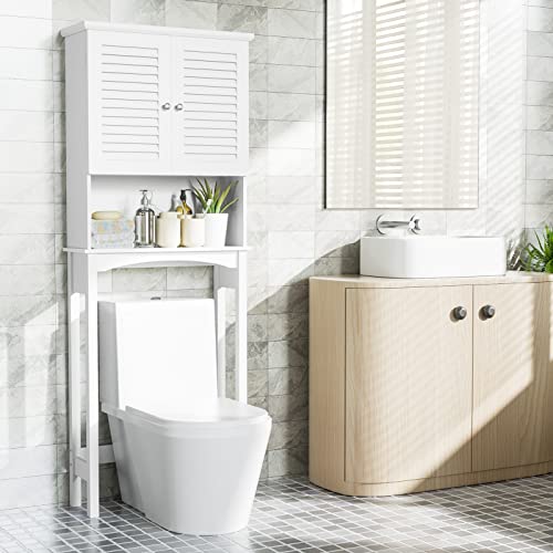 SRIWATANA Over The Toilet Storage, Bathroom Organizer Shelf