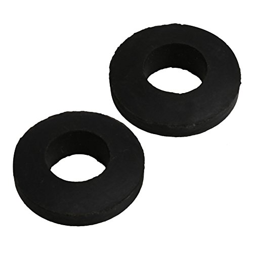 RDEXP 28x14x7mm Black Rubber Round Shape Gaskets Flat Rubber Spacer Washer Seal Rings for Automotive Plumbing Set of 50