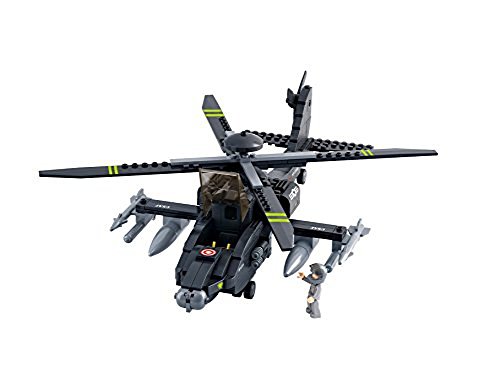Sluban M38-B0511 Military Blocks Army Bricks Toy - Ah-64 Apache Helicopter