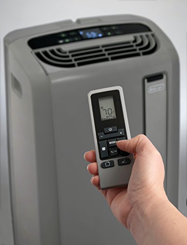 DeLonghi PACAN135EWS 3-in-1 Portable Air Conditioner, Dehumidifier & Fan + Arctic Cool Quiet Mode, Remote Control & Wheels, 550 sq. ft, Large Room, Light Gray - Thumbnail 2