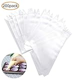 200 Pcs Disposable Pastry Bag Cake Decorating Icing Piping Bag