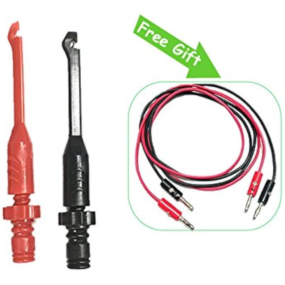 Adduswin 2pcs T0015 Automotive Test Lead Kit Power Probe WirePiercing Clip 4mm eBay