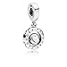 Pandora Jewelry Spinning Signature Cubic Zirconia Charm in Sterling Silver