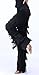 JEZISYMA Women's Tassels Fringe Dance Pants Ballroom Latin Tango Salsa Practice Performance Dancing Costume Pants