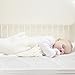 Adoric Baby Waterproof Crib Mattress Pad Cover, Premium Hypoallergenic Breathable Bamboo Fiber, Ultra Comfortable Toddler Bed Fitted Mattress Protector - White