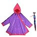 Disney Kids Umbrella and Poncho Raincoat Set, Minnie Mouse/Moana/Vampirina Girls Rain Wear For Toddler 2-3 or Kids 4-7