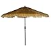 Bayside21 Patio Umbrella 9 Feet Aluminum Outdoor Table Market Umbrellas with Auto Tilt and Crank,Tiki Umbrella Thatched Patio Umbrella