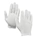 WINOMO 8 Pairs Nylon Gloves Work Glove White