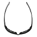 Bikershades Chrome and Black Frame Anti Glare Mirrored Motorcycle Sunglasses with Rhinestones Foam Padded for Women