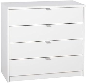 Tesco New Smith Chest Of 4 Drawers White Amazon Co Uk Kitchen