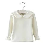 Baby Girls Cotton Long Sleeve T Shirt Blouse Tops Bottom Tee