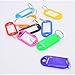 Key ID Tags 50 Pack Luggage Labels Key Fob Split Ring Keyring Keychain Multifunction