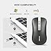 TENMOS T5 Slim Wireless Mouse, 2.4G Silent Travel Mouse with USB Receiver Type-C Adapter, Rechargeable Wireless Computer Mice for Laptop/PC/Mac (Dark Grey)thumb 2