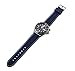 Benchmark Basics Navy Blue/White Stitching 22mm Quick Release Silicone Watch Band - Replacement Rubber Watch Straps for Men & Women - Compatible with Regular & Smart Watches