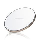 Wireless Charger, Antye Aluminum QI Wireless Charging Pad Station Mat for iPhone 8/8 Plus, iPhone X, Samsung Galaxy Note 8 /S8/S8 Plus/S7 Edge/S6 Edge+, Nexus 4/5/6, LG G3, HTC 8X, Nokia, White