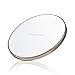 Wireless Charger, Antye Aluminum QI Wireless Charging Pad Station Mat for iPhone 8/8 Plus, iPhone X, Samsung Galaxy Note 8 /S8/S8 Plus/S7 Edge/S6 Edge+, Nexus 4/5/6, LG G3, HTC 8X, Nokia, White