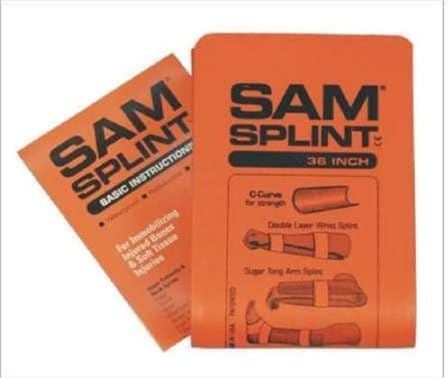 SAM Splint 36 Orange &amp; Blue- Flat from Rescue Essentials by SAM Medical