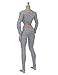 1/6 Female Sportswear Suit for Large Medium Bust Phicen Hottoy Female Body (Gray)
