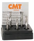 CMT 191.000.02 5-Piece Upcut Spiral Bit Set, 1/2-Inch Shank