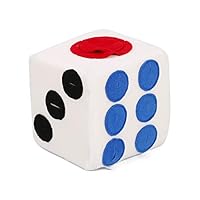 TeDUnaxxme Dog Toy Snuffing Sniffing Dice Design Snack Food Feeding Training Pet Supplies White