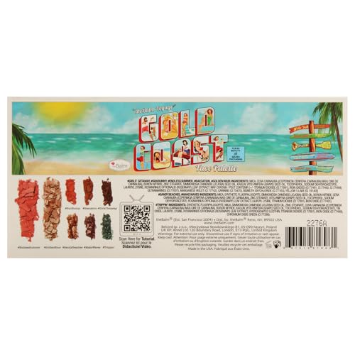 theBalm Voyage Gold Coast Face Palette - 0.35 oz