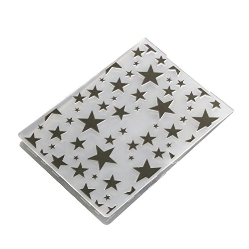 Migavan Embossing Folders 4 Assorted Patterns Embossing Folder Plastic Templates Molds Tools for DIY Craft Scrapbooking Photo Album Card Decoration Style A - Thumbnail 2