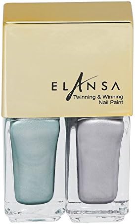 Elansa Twinning and Winning Nail Paint, Smoldering Satin, 4.5ml (Piece of 2)