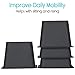 Vive Bed Risers Heavy Duty (4 Pack - 3 Inch) - Furniture Lifts Risers for Couch, Table, Desk, Chair & Dorm Bed Risers for Bed Frame - Leg Elevator, Height Extender, Stackable Platform Blocks