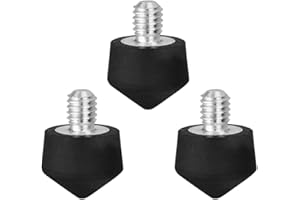 Foto&Tech 3 Pieces Universal Anti Slip Rubber Tripod Feet Compatible with Benro Gitzo Induro Kingjoy Manfrotto, Thread Tripod