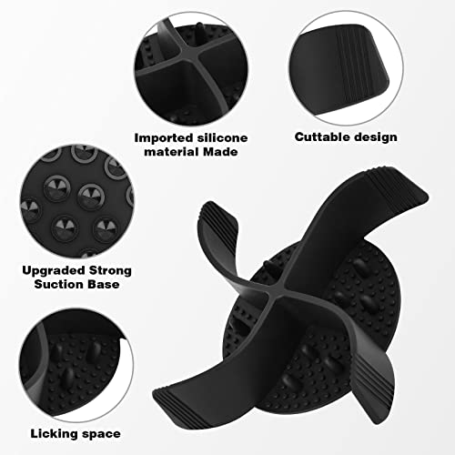 2 In 1 Slow Feeder Dog Bowls Insert & Licking Mat, Upgraded Super Firm