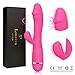 G-Spot Vibrator Rabbit Vibrator Clitoris Vagina 10 Speed Silicone Stimulation Adult Sex Toy for Women (Pink)