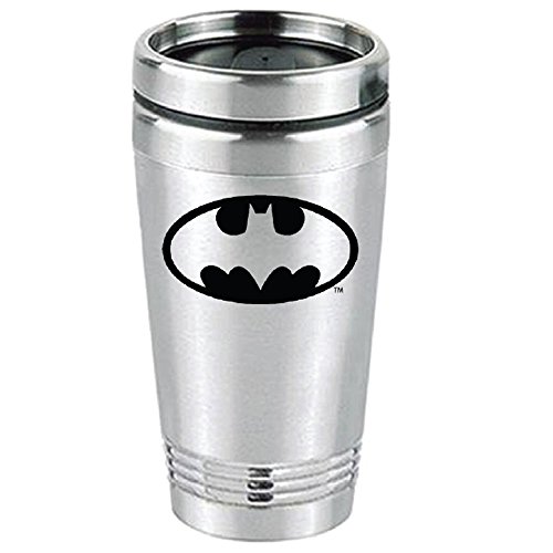 Batman Bat Logo Cartoon Superhero DC Comics Movie Stainless Steel Hot or Cold Beverage Travel Mug Tumbler