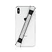 Hand-Strap Holder TFY for iPhone, Samsung & Huawei - iPhone Xs Max/Xs/XR/X / 8 Plus / 8/7 Plus / 7/6 Plus / 6 and Other Smartphones -Silver