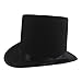 Funny Party Hats Black Felt Top Costume Magician Hats by (2 Pack)