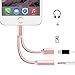 Seekermaker Braided 2 in 1 Lightning to 3.5mm Headphone Jack Adapter Charger Cable Converter For iPhone7 7plus