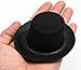 Package of 6 Mini Black Felt Top Hats 3 3/8