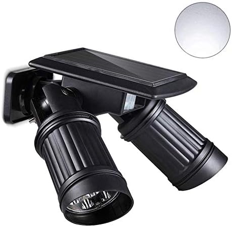 Garden Lights,Solar 2-in-1 Double Spotlight, Motion Sensor Solar Lights 14 LED Dual Head Waterproof Rotatable for Patio Porch Deck Yard Garden Driveway Outsides Wall