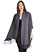High Style 100% Lambswool Women Solid Oversized Large Scarf Shawl (Excalibur)