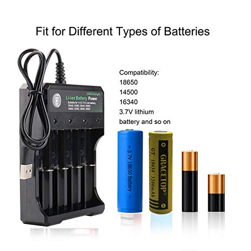 3 Battery+Charger+Rechargeable+Batteries+Display
