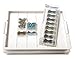 Bead Storage Solutions Elizabeth Ward Plastic Organizer Tray with Clear Snap Shut Lid for Sorting Craft Supplies, Fasteners, Crystals, and More