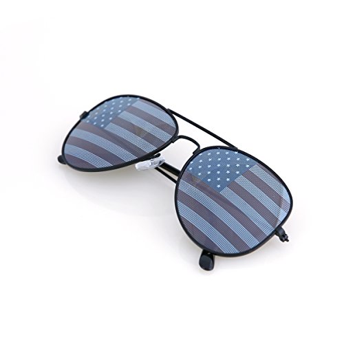 Shaderz USA America Aviator Sunglasses Black Color Frame