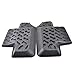 Hooke Road Wrangler Floor Mats, Rubber All Terrain Rear Row Liner Carpets for 2007-2018 Jeep JK Wrangler 2-Door
