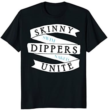 Skinny Dippers Unite Swim Naked T-Shirt Skinny Dipping Tee
