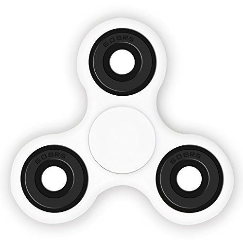 Fidget Spinner,CreateGreat EDC Hand Spinner Stress Reducer Tri-Spinner Fidget Toy with Ceramic Bearings For Fidgeters,Anxiety, Autism,ADHD ,Anti Stress-White