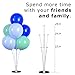 Joyvano Balloon Stand Kit – 6-Pack Balloon Holder Stand Set – Reusable Balloon Holders with Connectors – Ideal Table and Floor Centerpieces – Wide Sturdy Base – Instructions Included