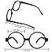 Aneco 20 Pieces Plastic Wizard Glasses Kids Round Glasses Frame No Lenses for Boy or Girls Costume Party Supplies (Black)