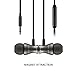 Bambud in-Ear Head Phone Magnetic Wired Ear Phones Stereo Noise Cancelling Ear Buds Sports Headset with Mic